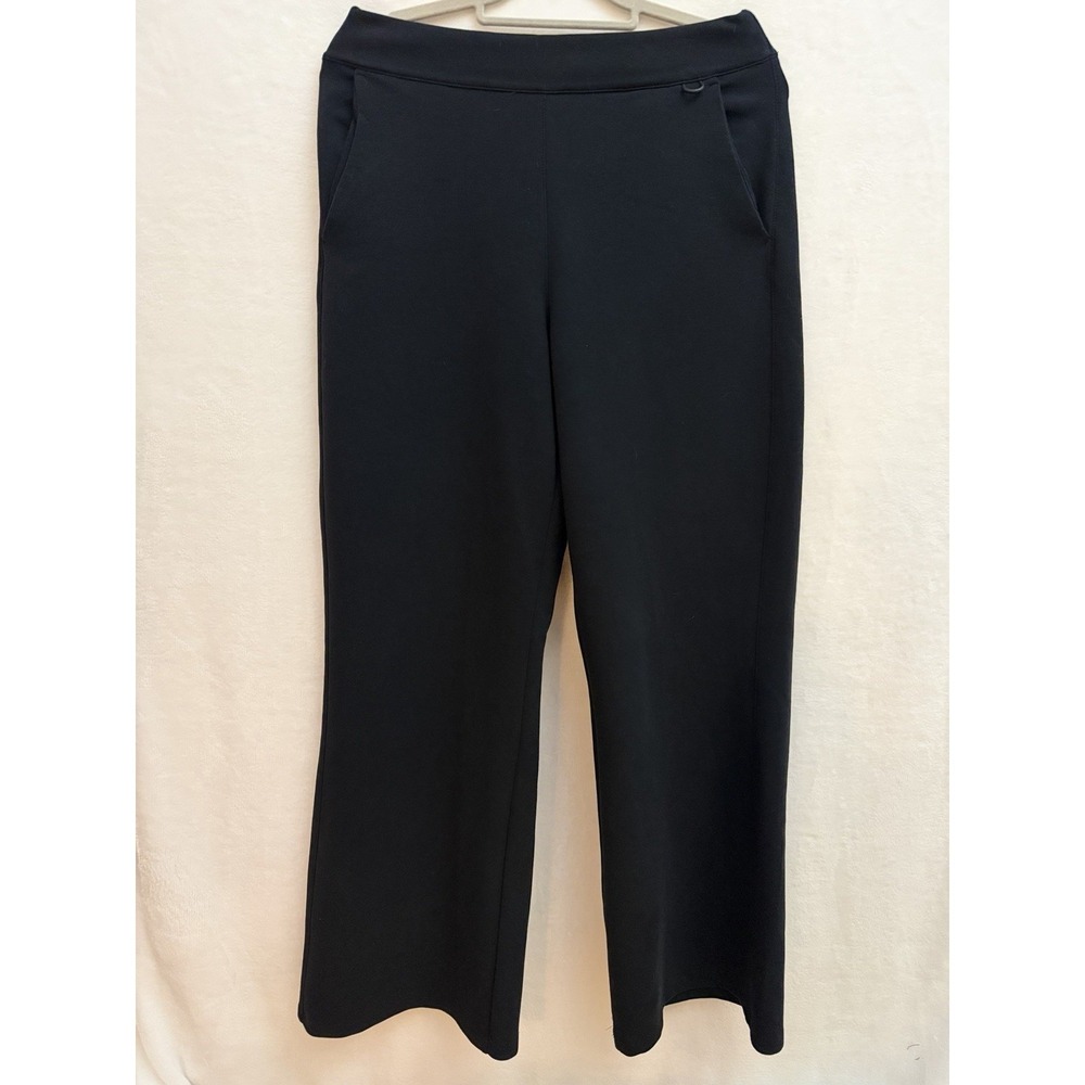 Nike 24.7 ImpossiblySoft Women M Black Dri-FIT Loose Flare Wide Leg Pants HQ8607